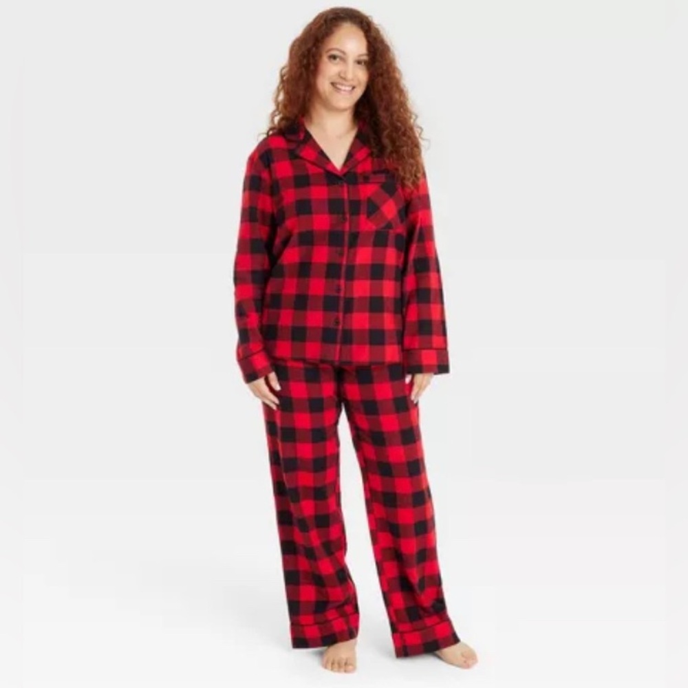 Wondershop Women 2 piece pj sleep set red Buffalo checker size M